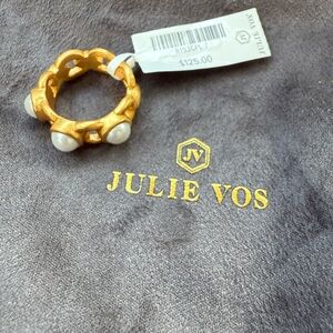 Julie Vos Palermo Pearl Ring Size 7